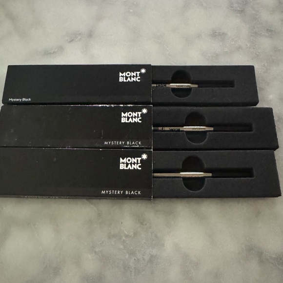 montblanc rollerball refill “fine” mystery black 3 Boxes - “expired” But Work - Picture 3 of 5